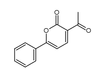 3-Acetyl-6-phenyl-2-pyranone Structure