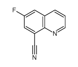 6-fluoroquinoline-8-carbonitrile结构式