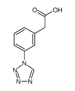 [3-(1H-tetrazol-1-yl)phenyl]acetic acid结构式