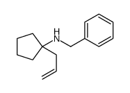 N-benzyl-1-prop-2-enylcyclopentan-1-amine Structure