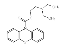 PHENOTHIAZINE-10-CARBODITHIOIC ACID-2-(DIETHYLAMINO)ETHYL ESTER结构式