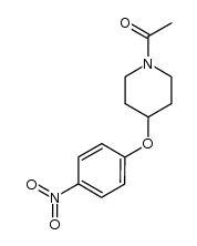 1-Acetyl-4-(4-nitrophenyloxy)-piperidine Structure