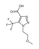 1-(2-methoxyethyl)-5-trifluoromethyl-1,2,3-triazole-4-carboxylic acid结构式