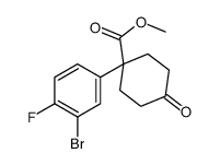 Methyl 1-(3-bromo-4-fluorophenyl)-4-oxocyclohexanecarboxylate picture