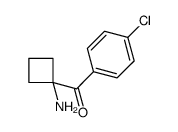 (1-AMINOCYCLOBUTYL)(4-CHLOROPHENYL)METHANONE structure