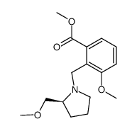 methyl (S)-3-methoxy-2-<<2'-(methoxymethyl)pyrrolidinyl>methyl>benzoate Structure