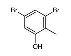3,5-Dibromo-2-methylphenol结构式