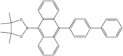 2-[10-([1,1'-Biphenyl]-4-yl)anthracen-9-yl]-4,4,5,5-tetramethyl-1,3,2-dioxaborolane Structure