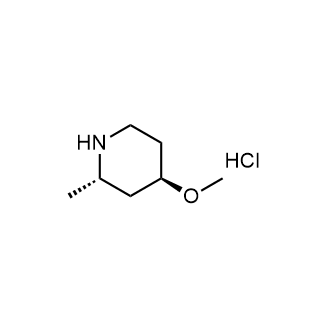 (2S,4R)-4-甲氧基-2-甲基哌啶盐酸盐结构式