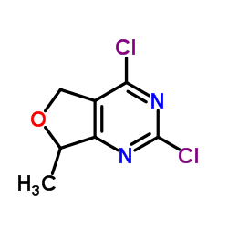2,4-二氯-5,7-二氢-7-甲基呋喃[3,4-d]嘧啶结构式