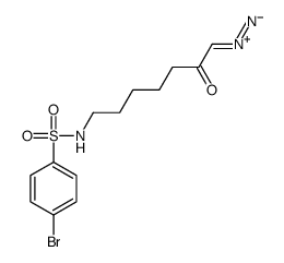 7-[(4-bromophenyl)sulfonylamino]-1-diazoniohept-1-en-2-olate Structure