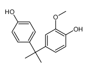 4-[2-(4-hydroxyphenyl)propan-2-yl]-2-methoxyphenol结构式