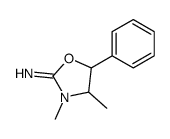 3,4-dimethyl-5-phenyl-1,3-oxazolidin-2-imine结构式