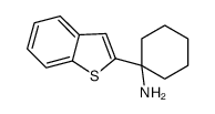 1-(1-benzothiophen-2-yl)cyclohexan-1-amine结构式