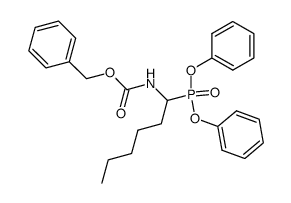 benzyl (1-(diphenoxyphosphoryl)hexyl)carbamate Structure