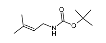 Carbamic acid, (3-methyl-2-butenyl)-, 1,1-dimethylethyl ester (9CI)结构式