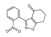 3-(2-nitrophenyl)-6,7-dihydro-5H-1,2-benzoxazol-4-one结构式