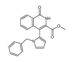 4-(1-benzyl-1H-pyrrol-2-yl)-1-oxo-1,2-dihydro-isoquinoline-3-carboxylic acid methyl ester Structure