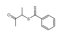 3-Oxobutan-2-yl dithiobenzoate结构式