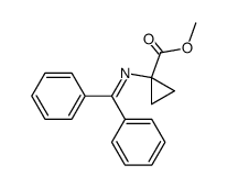 methyl 1-((diphenylmethylene)amino)cyclopropane-1-carboxylate Structure