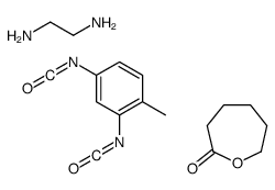 2,4-diisocyanato-1-methylbenzene,ethane-1,2-diamine,oxepan-2-one结构式