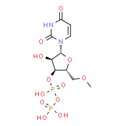 3'-C-methyluridine diphosphate structure