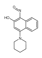 1-nitroso-4-(piperidin-1-yl)naphthalen-2-ol Structure