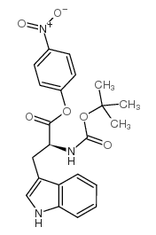 N-叔丁氧羰基-L-色氨酸结构式