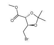methyl (4R,5R)-5-(bromomethyl)-2,2-dimethyl-1,3-dioxolane-4-carboxylate Structure