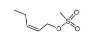 methanesulfonic acid pent-2-enyl ester Structure