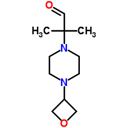 2-甲基-2-(4-氧杂环丁-3-基-哌嗪-1-基)丙醛图片