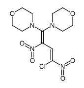 4-(4-chloro-1-morpholin-4-yl-2,4-dinitrobuta-1,3-dienyl)morpholine结构式