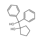 1-(diphenylhydroxymethyl)-1-hydrohycyclopentane结构式