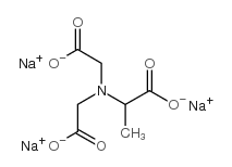 N,N-BIS(CARBOXYLATOMETHYL)ALANINE TRISODIUM SALT structure