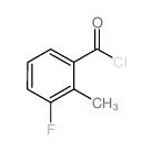 Benzoyl chloride, 3-fluoro-2-methyl- (9CI)结构式