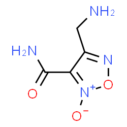 1,2,5-Oxadiazole-3-carboxamide,4-(aminomethyl)-,2-oxide(9CI)结构式