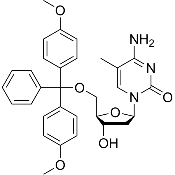 Cytidine, 5'-O-[bis(4-methoxyphenyl)phenylmethyl]-2'-deoxy-5-methyl- picture