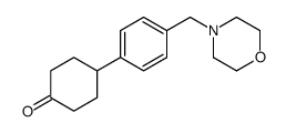 4-[4-(morpholin-4-ylmethyl)phenyl]cyclohexan-1-one Structure