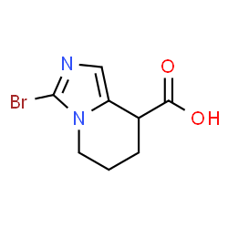 3-bromo-5,6,7,8-tetrahydroimidazo[1,5-a]pyridine-8-carboxylic acid结构式