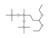 3,3-diethoxypropyl-methyl-bis(trimethylsilyloxy)silane结构式