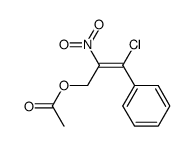 2-Nitro-3-chlor-3-phenyl-propen-(2)-ol-(1)-acetat Structure