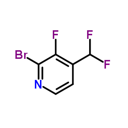 2-Bromo-4-(difluoromethyl)-3-fluoropyridine Structure