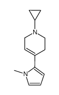 1-cyclopropyl-4(1-methyl-2-pyrryl)-1,2,3,6-tetrahydropyridine结构式