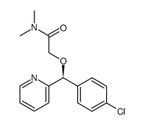 (S)-2-((4-chlorophenyl)(pyridin-2-yl)methoxy)-N,N-dimethylacetamide Structure