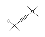 Silane, (3-chloro-3-Methyl-1-butyn-1-yl)triMethyl- Structure