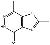 2,7-二甲基[1,3]噻唑并[4,5-D]哒嗪-4(5H)-酮结构式