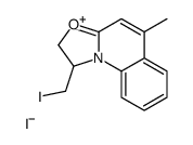 1-(iodomethyl)-5-methyl-1,2-dihydro-[1,3]oxazolo[3,2-a]quinolin-10-ium,iodide Structure