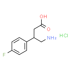 4-fluoro Phenibut (hydrochloride)结构式