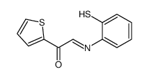 2-(2-sulfanylphenyl)imino-1-thiophen-2-ylethanone结构式