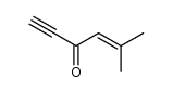 5-methyl-hex-4-en-1-yn-3-one Structure